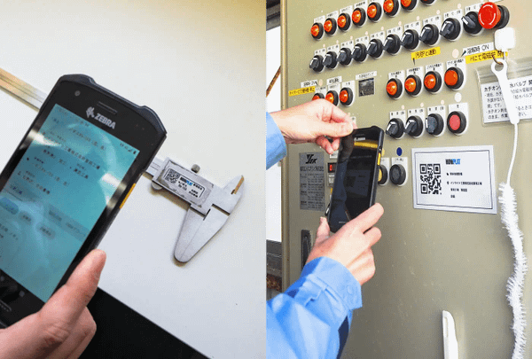 イソライト工業株式会社の定期保全保全管理システムモニプラットで二次元コードからアクセスしスムーズな点検を実施