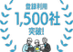 モニプラット登録利用1500社突破！