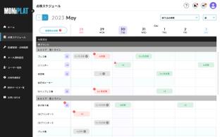 MONiPLAT モニプラット画面：未報告点検の強調表示